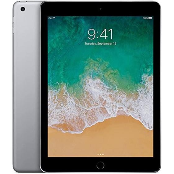 Apple iPad 9.7inch with WiFi 32GB- Space Gray (2017 Model) (Renewed)