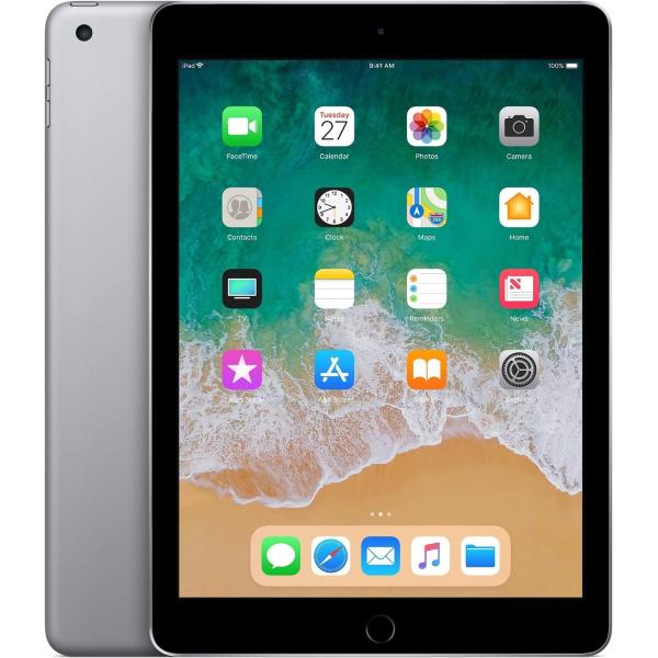 Apple iPad 6thGEn Wi-Fi 128GB Space Gray - Early 2018 (Renewed)