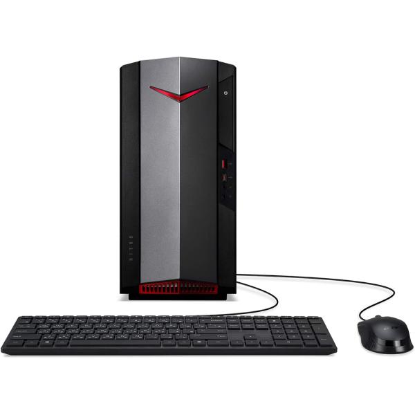 Acer Nitro 50 N50-620-UA91 Gaming Desktop | 11th Gen Intel Core i5-11400F 6-Core Processor | NVIDIA GeForce GTX 1650 | 8GB DDR4 | 512GB NVMe M.2 SSD | Intel Wi-Fi 6 AX201 | Keyboard and Mouse