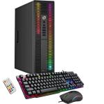 HP ProDesk Desktop RGB Lights Computer Intel Core i5 4570 3.2 GHz 8GB RAM 256GB SSD Win 10 Pro WiFi, Gaming PC Keyboard, Mouse(Renewed)