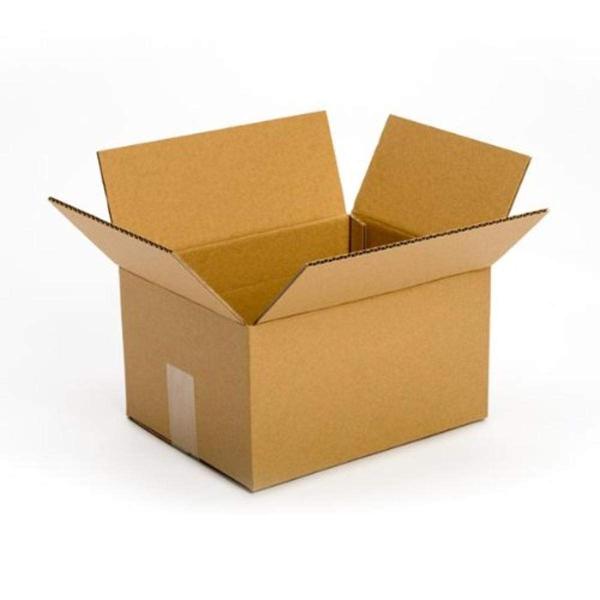Pratt PRA0026 Recycled Corrugated Cardboard Single Wall Standard Box with C Flute, 10" Length x 6" Width x 4" Height, (Pack of 25)