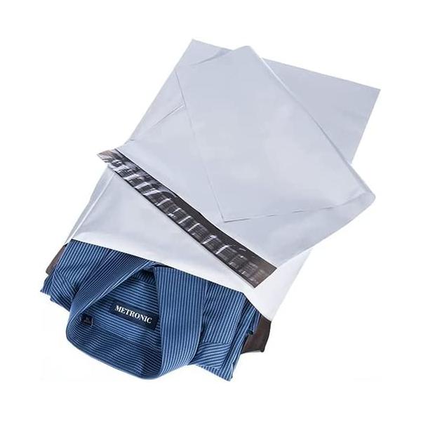 Metronic Poly Mailers 12X15.5 200 Pack, Strong Adhesive Shipping Bags for Clothing, Waterproof and Tear-Proof Shipping Envelopes, Packaging Bags Mailers Poly Bags for Shipping in White