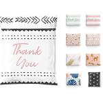 10x13 Poly Mailers Pack of 100 Reusable Shipping Supplies Envelopes Mailing Bags Clothing Small Business Plastic Packaging Sticky Self Seal Cute Pink Thank You African Fig