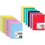 Mead Wide Ruled Spiral Notebooks, Bulk Pack of 12 Colors - 1-Subject Spiral Notebooks Wide Ruled - 70 Pages - Cute Single Subject Notebook Wide Ruled for Adult & Kids - School & Office Use.
