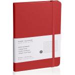 EMOMAS Lined Journal Notebook, (red), 160 Pages, Medium 5.7 inches x 8 inches - 100 gsm Thick Paper, Hardcover