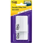 Post-it Tabs, 2 in, Solid, White, 25 Tabs/On-The-Go Dispenser, 2 Dispensers/Pack (686F-50WH)