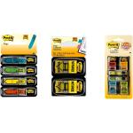 Post-it Message Flags Bundle, "Sign Here"/"Notarize"/"Sign and Date", Assorted Primary Colors, 420 Flags Total