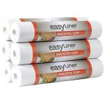 Duck Smooth Top Easy Liner Shelf Liner, 12 Inch x 10 Feet (6 Rolls), White