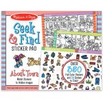 Melissa & Doug Seek & Find Sticker Pad - Around Town, 4+ Years