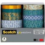 Scotch Expressions Washi Tape, 8 Rolls/Pack (C1017-8-P6)