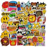 Laptop Stickers 50pcs Pack, Fashion Brand Logo Water Bottle Luggage Skateboard Sticker for Kids/Teen, Cool Vinyl Decal for Girl Travel Case Phone Notebook - Drew House