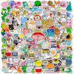 200 PCS Cute Stickers Pack,Vinyl Waterproof Stickers for Laptop,Skateboard,Water Bottles,Computer,Phone,Guitar,VSCO Stickers for Adult,Perfect for Gift