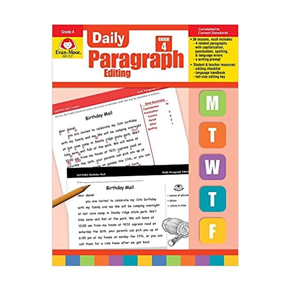 Evan-Moor Daily Paragraph Editing, Grade 4 Paperback – Teacher's Edition, January 1, 2004