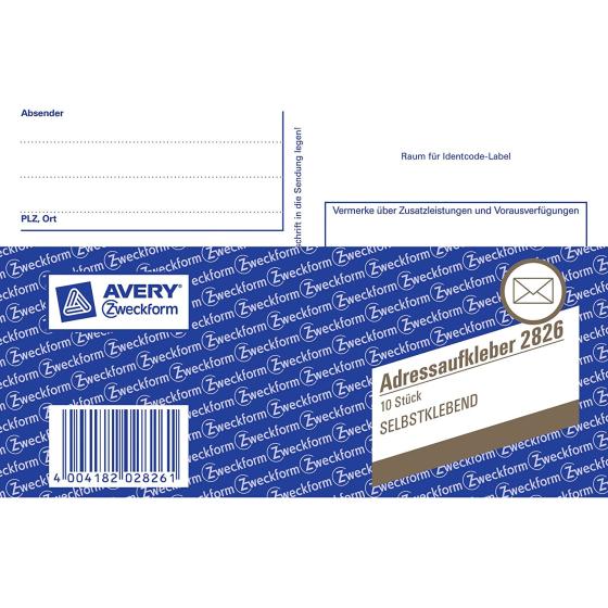 Avery Zweckform Adre?aufk Liver Book with 10?Self Adhesive Stickers, DIN A6?Landscape?–?10?Pages