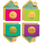 Papyrus Blank Cards with Envelopes, Hello (20-Count)