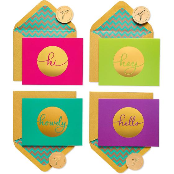 Papyrus Blank Cards with Envelopes, Hello (20-Count)