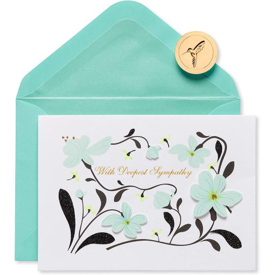 Papyrus Sympathy Card (Wishing You Comfort and Peace)