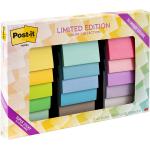 Post-it Super Sticky Notes, Limited Edition Color Collection, 3x3 in, 15 Pads/Pack, 45 Sheets/Pad (654-15SSALL)