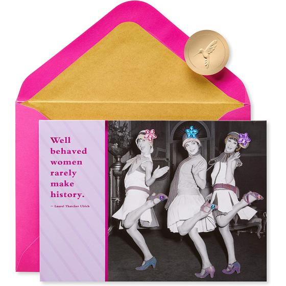 Papyrus Funny Birthday Card for Her (Making History)