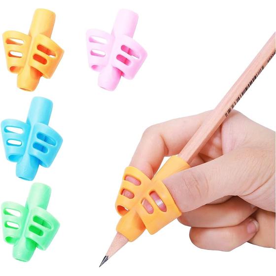 ODDEL Pencil Grips - Pencil Grips for Kids Handwriting, Pencil Holders for Toddlers Children, Pen Grip for Preschool, School Supplies, Pencil Grip Posture Correction Writing Aid Tool (10PACK) (4PACK)