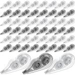 72 Pcs Correction Tape Cute Correction Tape Roller Easy to Use Education Supplies Craft Applicator for School Corrections Correct Wrong Writing (Clear, Black)
