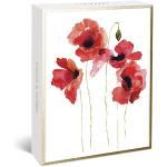 Graphique Watercolor Flowers Greeting Cards | 20 Pack | All Occasion Blank Note Cards with Envelopes | 4 Assorted Floral Designs with Gold Foil Borders | Boxed Set for Personalized Notes | 4.25" x 6"