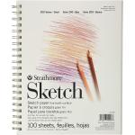 Strathmore (25-508 STR-025-508 100 Sheet Sketch Pad, 8.875 by 11", 8.5"x11", White