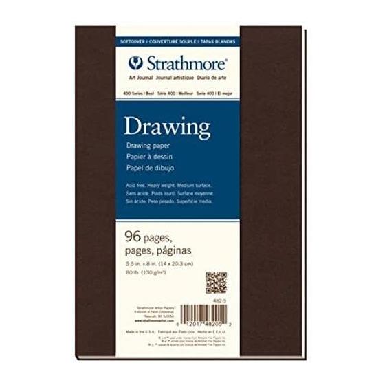 Strathmore 482-7-1 Softcover Art Drawing Journal. 7.75" x 9.75", Cream, 48 Sheets