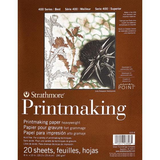 Strathmore Printmaking Paper Pad 8"X10"-20 Sheets -62433800