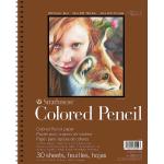 Strathmore Colored Pencil Spiral Paper Pad 9"X12"-30 Sheets -62477900