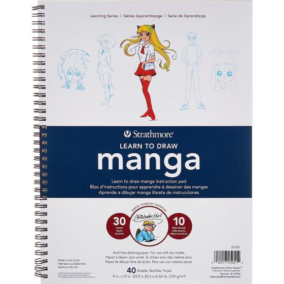 Strathmore Learn To Draw Wire Pad 9"X12"-Manga -250510