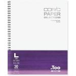 Copic Wire-Bound Sketchbook L, 9"x12", Premium Bond Paper (157gsm), 30 sheets, White