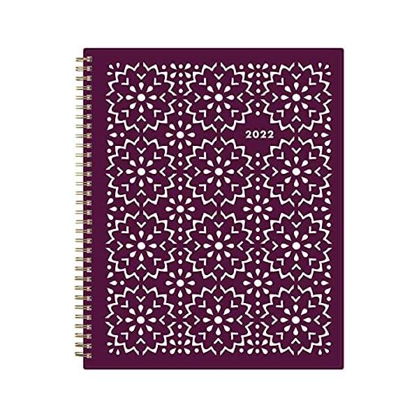 Blue Sky 2022 Weekly & Monthly Planner, 8.5" x 11", Flexible Cover, Wirebound, Gili (117889-22)