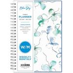 Blue Sky 2021 Weekly & Monthly Planner, Frosted Flexible Cover, Twin-Wire Binding, 5" x 8", Lindley (101579-21)