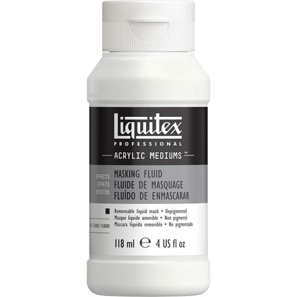 LIQUITEX Acrylic Masking Fluid Medium 118ML, Transparent