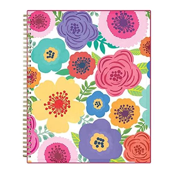 Blue Sky 2021-2022 Academic Year Weekly & Monthly Planner, 8.5" x 11", Flexible Cover, Wirebound, Mahalo (100149-A22)