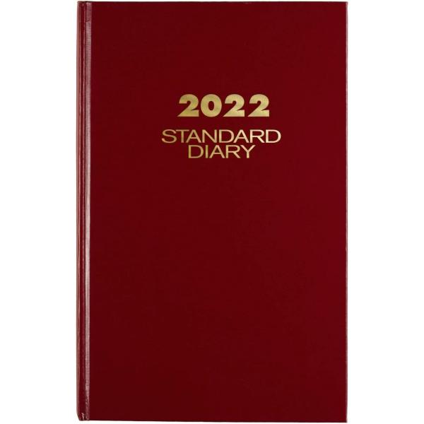 2022 Diary by AT-A-GLANCE, Standard Daily Diary, 7-3/4" x 12", Large, Red (SD37613)
