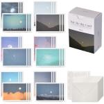 Monolike Day-by-day Card, Moon - Mix 36 Mini Message cards,36 envelopes, 36 stickers Package