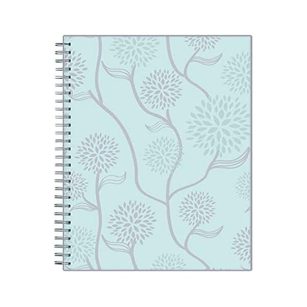 Blue Sky 2022 Monthly Planner, January 2022 - December 2022, 8" x 10", Frosted Flexible Cover, Wirebound, Rue Du Flore (101605-22)