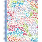 Blue Sky 2022-2023 Academic Year Teacher Weekly & Monthly Lesson Planner, 8.5" x 11", Flexible Cover, Wirebound, Ditsy Dapple Light (132002-A23)