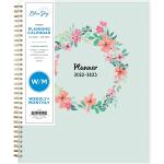 Blue Sky 2022-2023 Academic Year Weekly & Monthly Planner, 8.5" x 11", Frosted Flexible Cover, Wirebound, Laurel (131947-A23)