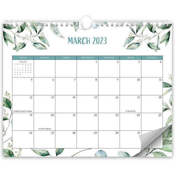 Aesthetic Greenery 2023 Wall Calendar - The Perfect Calendar for Easy Planning - Beautiful Calendar Decor to Enhance Your Kitchen or Office