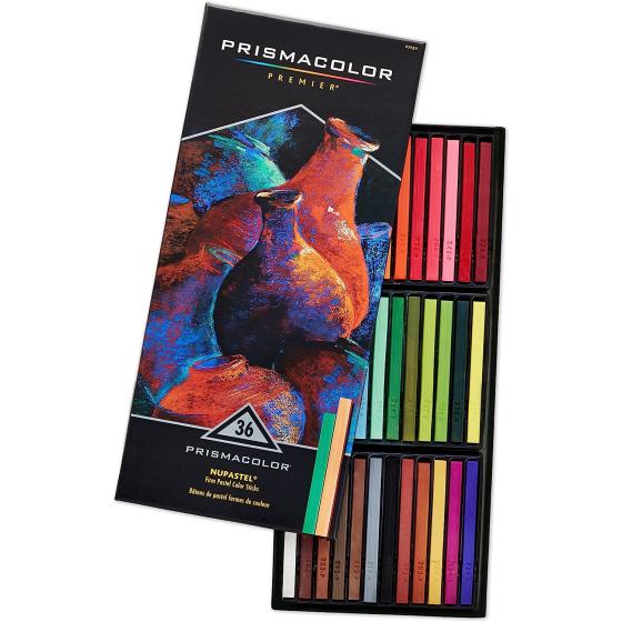 Prismacolor 27050 Premier NuPastel Firm Pastel Color Sticks, 36-Count