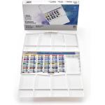 Winsor & Newton Cotman Watercolor Paint, Plus Set 24 Half Pans, Set of 24