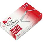 ACCO Brands 2 Inch Capacity Prong Fastener Bases, 2-3/4 Inch Centers, 100 Bases/Box (A7012993H), Silver