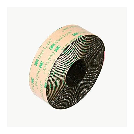 3M SJ4575/BLK110 Scotch SJ4575 Dual Lock Low Profile Reclosable Fastener: 1" x 10 ft., black