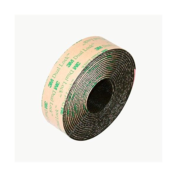 3M SJ4575/BLK110 Scotch SJ4575 Dual Lock Low Profile Reclosable Fastener: 1" x 10 ft., black