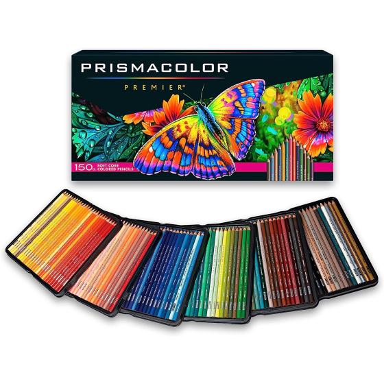Prismacolor Premier Colored Pencils | Art Supplies for Drawing, Sketching, Adult Coloring | Soft Core Color Pencils, 150 Pack