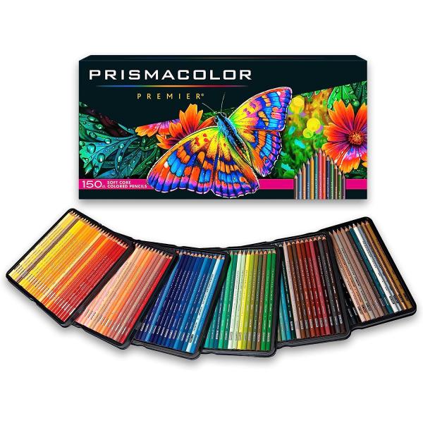 Prismacolor Premier Colored Pencils | Art Supplies for Drawing, Sketching, Adult Coloring | Soft Core Color Pencils, 150 Pack