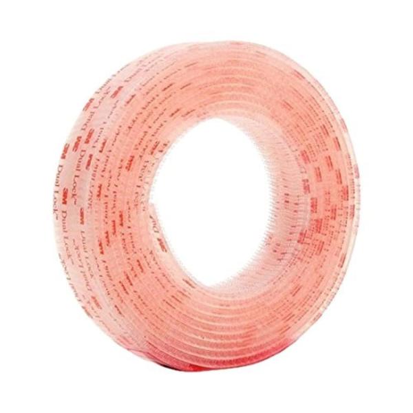 3M Dual Lock Reclosable Fasteners Heavy Duty Industrial Use Clear TB3560 1" x 10 ft Mated Strip Indoor/Outdoor Use Great for Metal, Glass, Acrylic, PC, ABS